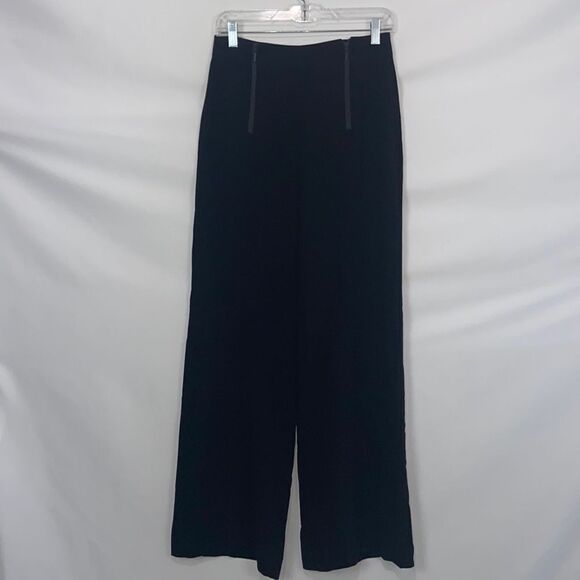 Nanette Lepore NWT Black Zip Trousers Slacks